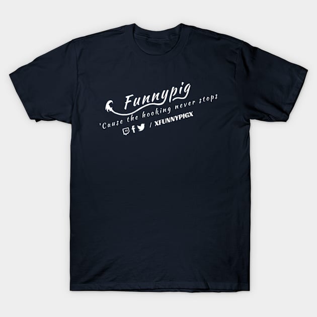 Funnypig Logo White T-Shirt by Funnypig